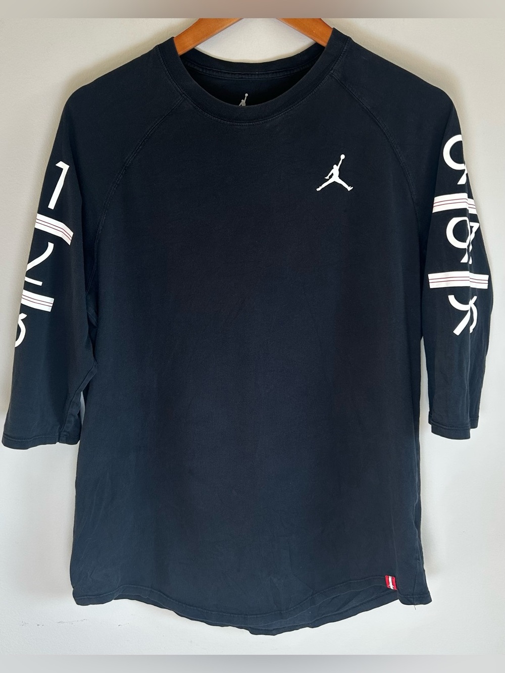 Jordan Mens T-Shirt 6 Time Champion 3/4 Raglan Sleeve Sorry For Your Losses RARE